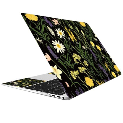 CREATCABIN Flowers Plants Laptop Skin Sticker Decal Netbook Skin Sticker Notebook Art Decal 12" 13" 13.3" 14" 15" 15.4" 15.6 Inch Laptop Protector Cover Waterproof Scratchproof Removable Easy to Apply - style: Flowers plants