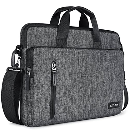 KIZUNA Laptop bag Case 12.5 Inch Shoulder Messenger briefcase Water Resistant Handbag For MacBook Air M2 2022/13.3" HP Envy x360 13/14" Lenovo ThinkPad X1 Carbon/14.2" MateBook X Pro/Acer/ASUS, Grey - color: Grey, size: 12.5-13 Inch