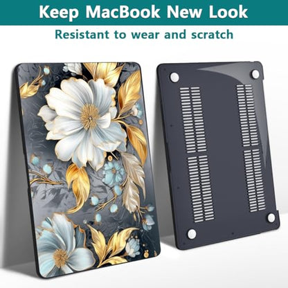 Teryeefi Pattern Hard Case Compatible with MacBook Air 13 inch Case 2021-2018 M1 A2337 A2179 A1932 with Retina Display, Plastic Hard Shell + Keyboard Cover + Screen Protector, W-Modern Abstract Art - color: W-Modern Abstract Art