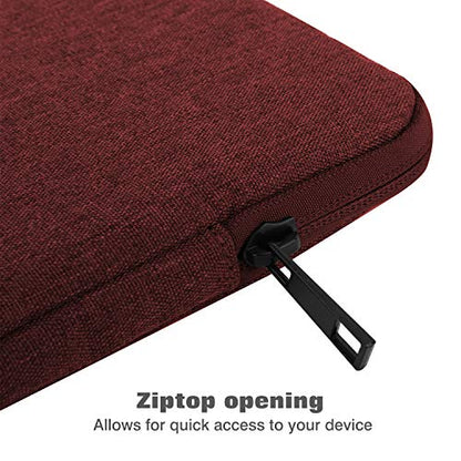 MoKo 9-11 Inch Tablet Sleeve Bag Padded Protetive Carrying Case | Fits New 11inch iPad Air M4, iPad A16 2025, iPad Pro 11 M4, Air 5/4/3, iPad 10/9/8th Gen, Tab S8/S9 11", Wine Red - color: Wine Red, size: 9-11 inch