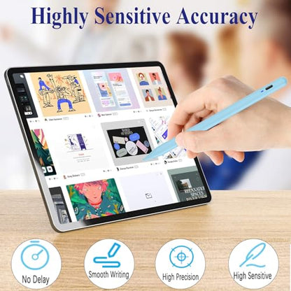 Stylus Pen for Android, Magnetic Phone Pencil, CMARS Fine Point Digital Pens for Touch Screens, Tablet Pen Compatible with iPhone/Samsung/Xiaomi/Huawei/Vivo and Other Android Phone and Tablet - Blue - color: Blue