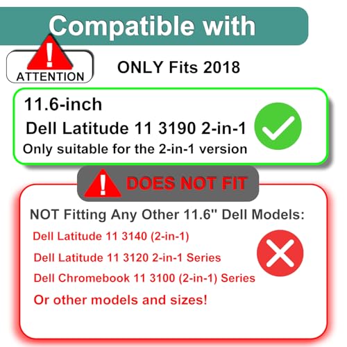 KEANBOLL 3 Pack Designed for Dell Latitude 3190 2-in-1 11.6" Touchscreen Laptop Screen Protector, Anti Glare and Anti Fingerprint (Matte) Shield - (Applicable only to the 2-in-1 version)