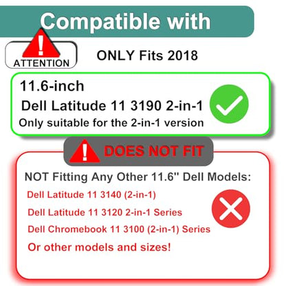 KEANBOLL 3 Pack Designed for Dell Latitude 3190 2-in-1 11.6" Touchscreen Laptop Screen Protector, Anti Glare and Anti Fingerprint (Matte) Shield - (Applicable only to the 2-in-1 version)