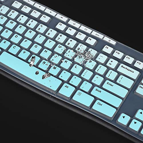 Keyboard Cover for Logitech MK370 MK295 MK270 K270 Keyboard, Logitech MK370 MK270 K270 Keyboard Skin Protector - Gradual Mint - color: Gradual Mint
