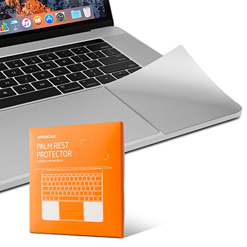UPPERCASE Premium Palm Rest Protector Skin Cover Set for MacBook Pro 15" 2016+ (MacBook Pro 15", Silver)