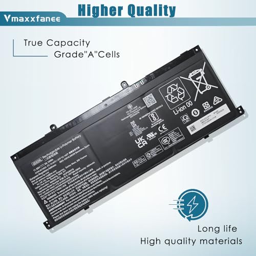 GD03XL N66215-005 Battery Replacement for HP Envy x360 14 2-in-1 14-fa0000/ OmniBook X 14/ EliteBook Ultra G1q Series Notebook N66000-AC1 N66000-1E1 11.58V 4854mAh 59.16Wh - size: 10.10*4.08*0.15inch GD03XL