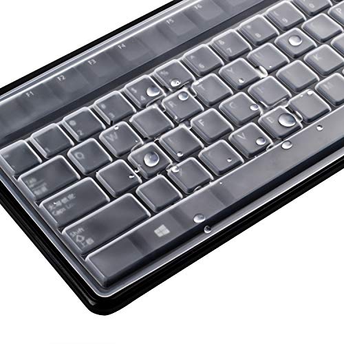 BronaGrand 2 Pack Clear Desktop Computer Keyboard Protection Skin Protector Cover for PC 104/107 Keys Standard Keyboard