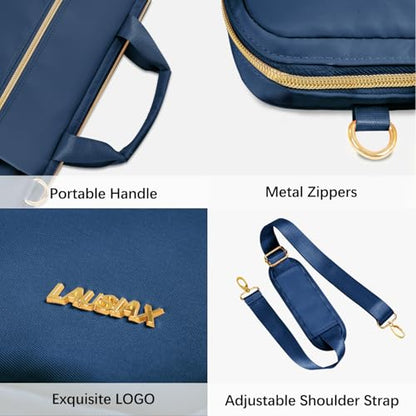 Laptop Bag Case for Women Men Messenger Briefcase Bag, 17 17.3 Inch | Compatible with HP OmniBook Envy Omen Pavilion/Dell Inspiron Precision/LG Gram/Yoga ThinkPad, Carrying Bag 18 inch, Blue - color: Blue, size: 17.3 inch