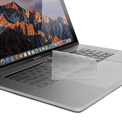 UPPERCASE GhostCover Premium Ultra Thin Keyboard Protector for MacBook Pro with Touch Bar 13" or 15" (2016-2018, Apple Model A1706, A1707, A1989, A1990, A2159), US/EU Keyboard Layout Compatible