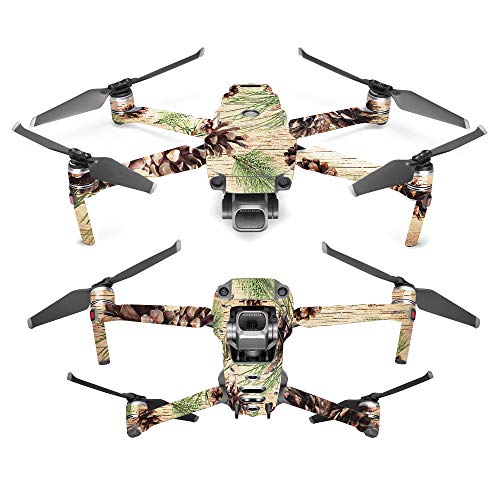 MightySkins Skin Compatible with DJI Mavic 2 Pro or Zoom - Pine Collage | Protective, Durable, and Unique Vinyl Decal wrap Cover | Easy to Apply, Remove, and Change Styles | Made in The USA - color: Pine Collage