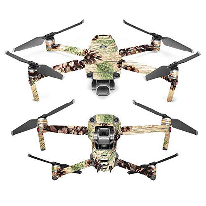 MightySkins Skin Compatible with DJI Mavic 2 Pro or Zoom - Pine Collage | Protective, Durable, and Unique Vinyl Decal wrap Cover | Easy to Apply, Remove, and Change Styles | Made in The USA - color: Pine Collage