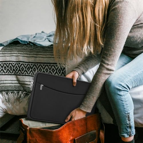 Laptop Sleeve 13.3 inch, Shockproof Protective Carrying Computer Cover | Laptop Case, Briefcase Carrying Computer Bag Portable Laptop Bag Compatible with MacBook Air Pro 13.3 inch 14 inch, Black - color: Black, size: 13.3 inch
