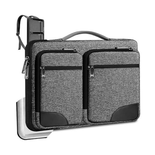 Hseok Laptop Case 15 15.6 16 inch Sleeve with Handle and Hidden Straps,Compatible with MacBook Neo 16",MacBook Pro Air 16" 15", 360°Protective PC Briefcase with 4 Pockets for Accessories,BJP-Dark - color: Bjp-dark, size: 15"-15.6"