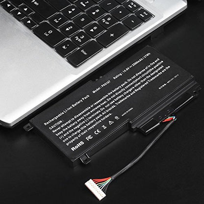 PA5107 Laptop Battery for Toshiba Satellite P55 P55t S55 S55t Series P55-A5200 P55-A5312 P55T-A5116 P55T-A5118 P55T-A5202 S55-A5167 S55-A5275 S55-A5279 S55-A5294 S55-A5295 S55T-A5337 S55T-A5389 - size: 10.7*4.59*0.24inch PA5107