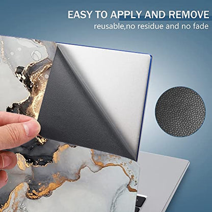 Laptop Skin Sticker Decal,13.3 14 15 15.4 15.6 inch Laptop Universal Vinyl Skin Sticker Cover,Dustproof Waterproof Reusable Art Decal Protector with Free 2 Wrist Pads (7560) - color: 7560