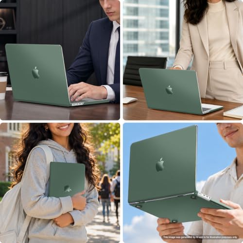 MOSISO Compatible with MacBook Pro 14 inch Case M5 2026 M4 M3 M2 M1 2025-2021, Ultra-Thin Seamlessly Closes Scratches & Fingerprints Resistant Matte Finish Protective Hard Shell Case, Emerald Green - color: Emerald Green