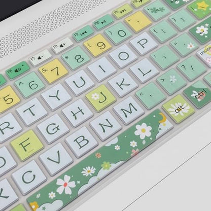 Keyboard Cover for HP Envy x360 15m-bp/bq /2020 2019 HP Pavilion 15/ HP Pavilion x360 15.6” Series/HP Envy 17 17.3" Series/HP Laptop 15t 17t 17-ca0011nr 17-by0040nr, Spring Flowers - color: Spring Flowers