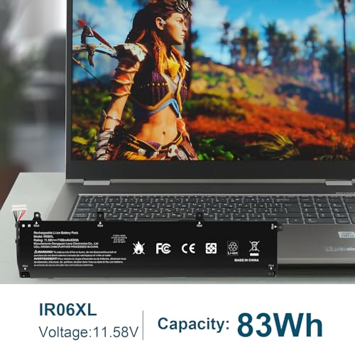Futurebatt IR06XL M02029-005 Laptop Battery Replacement for HP ZBook Power G7 G8 G9 G10 Mobile Workstation ZBook Power G10 A Mobile Workstation Series IR06083XL M02029-005 TPN-DB0C M01523-2C2 - size: IR06XL 14.1 4.4 0.7 in