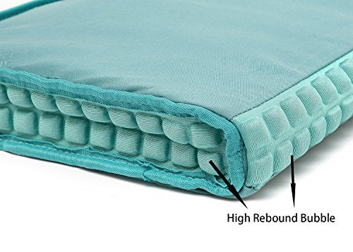 Grey Rose Pattern Waterproof Laptop Shoulder Messenger Bag Case With Rebound Bubble Protection for MacBook Pro 16 inch,LG Gram 16 inch and 15 inch-15.6 inch laptop - color: ‎‎grey Rose(cushioned)