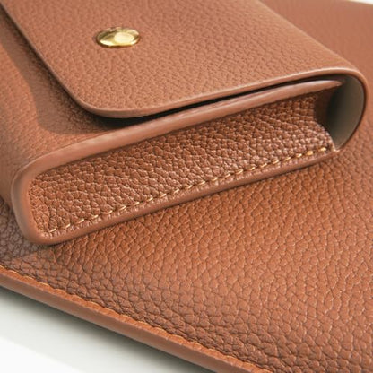PU Leather Padded Laptop Sleeve Bag 14Inch Compatible with New MacBook Pro 14, Surface Laptop 13.5, Old MacBook Pro 13 with Charger Pouch Color Brown - color: Brown, size: MacBook Pro 14