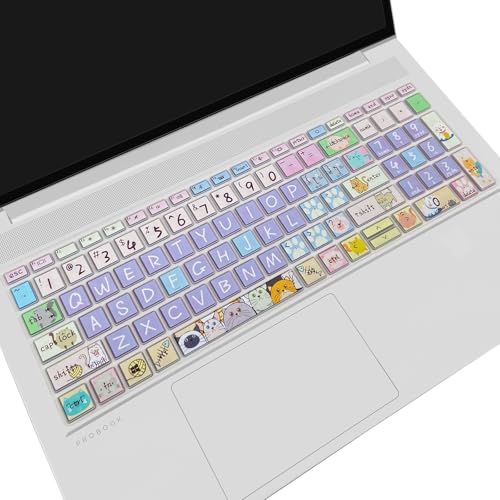 Silicone Keyboard Cover for 15.6" HP ProBook 450/455/650 G8 G9 G10, HP Zbook Power G8 G9,Cute Cat - color: Cute Cat