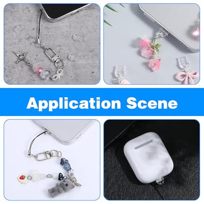 101pcs Cell Phone Dust Plug, Clear Charging Port Covers Anti Dust | Charging Port Plug Phone Dusts Plugs Protector Protective Dusts Plug for Phones Earphones Laptops Accesories
