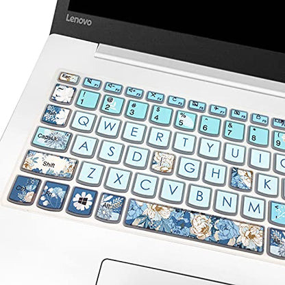 Keyboard Cover for Lenovo IdeaPad 320 330 330s 340s 520 720s 130 S145 L340 S340 15.6" 17.3"/ IdeaPad 3/Yoga C740 C940 15.6"/ ThinkBook 15/Lenovo-A12, Peony - color: Peony