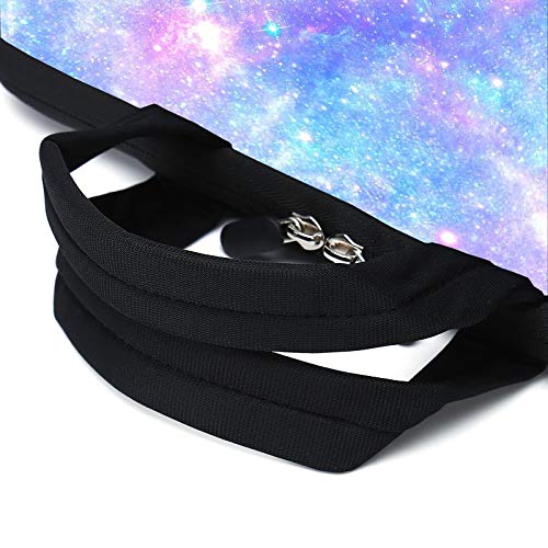 Laptop Sleeves 14 15 15.4 15.6 Chromebook Case Notebook Sleeve PC Messenger Bag Tablet Case Neoprene Handle Sleeve for Men Women, Two Pockets (Pink galaxys) - color: pink galaxys