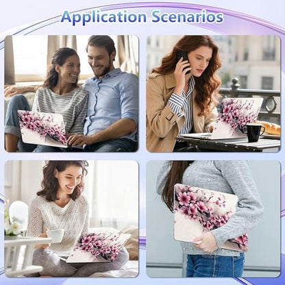 Laptop Skin Sticker Decal Cover,Cherry Blossom Pink Flowers | DIGTIALL Universal Laptop Skin Sticker, Waterproof Removable Notebook Decal Protector Cover for 12 13 14 15 Inch Laptops - color: Cherry Blossom Pink Flowers