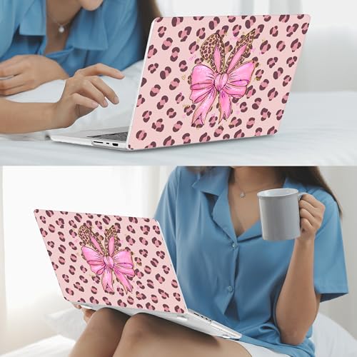 Mektron Case for M5 MacBook Pro 14 inch 2026 Model A3427 A3426 Fit 2025-2021 Model A3434 A3112 M4 A3112 A3401 A3185 M3 A2918 A2992 M2 A2779 M1 A2442 Cover, Cute Cheetah Bows - color: Cute Cheetah Bows
