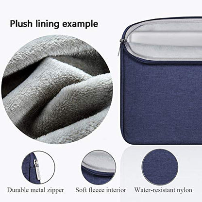 Voova Laptop Sleeve Carrying Case 15.6 16 Inch,Slim Computer Cover Bag Compatible with MacBook Pro 15/16, Dell xps 15,15-16 Inch HP Dell Asus Acer Laptop, Blue - color: Blue, size: 15.6-16 Inch
