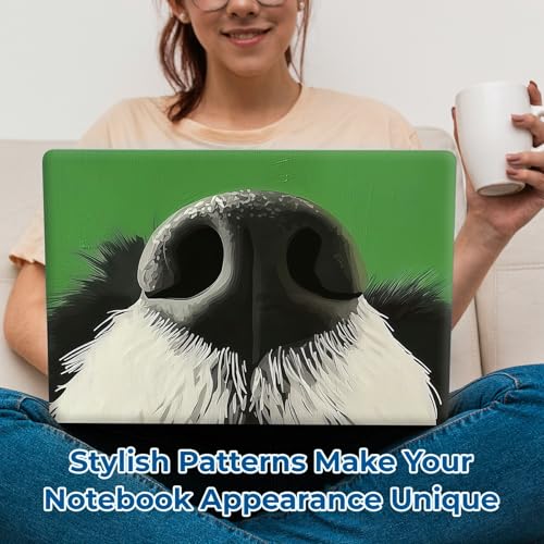 Reusable Universal Laptop Skin Sticker, Cut to Fit for 11.6–15.6 Inch Laptops, Waterproof Protective Film, No-Residue - Dog's Nose - color: Dog's Nose