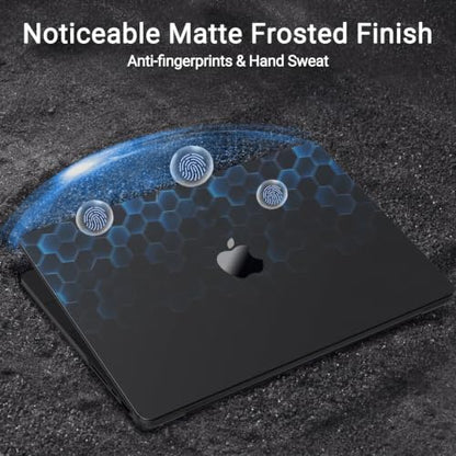 MOSISO Compatible with MacBook Pro 14 inch Case M5 M4 M3 M2 M1 2026-2021 | Ultra-Thin Seamlessly Closes Crack-Resistant Protective Hard Matte Shell&Keyboard Cover, Space Black Clear - color: Space Black Clear