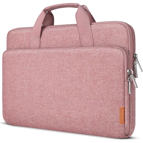 DOMISO Laptop Case Sleeve Protective Cover Compatible with Mac Book Air 16 M4 M3 M2,MacBook Pro M2 M1,iPad Air/Pro,16 inch Dell,Asus,Lenovo, HP, Waterproof Computer Cases Bag with Handle,Pink - color: Pink, size: 16" for Macbook Pro