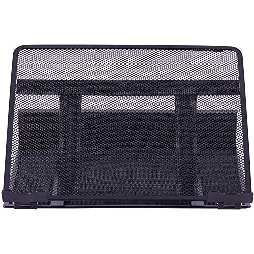 Lorell, LLR80620, Mesh Laptop Stand, 1 Each, Black
