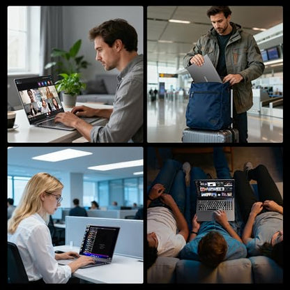 GEEKOM GeekBook X16 Pro 2.8 lbs Laptop, 16" 2.5K 16:10 Laptop Computer, Ultra 5 125H, 32GB LPDDR5x 7500MHz RAM 1TB SSD, Up to 17 Hour, USB4, Fingerprint, DTS:X Ultra Audio, Copilot, Windows 11 Pro - color: GeekBook X16 Pro U5 32GB+1T