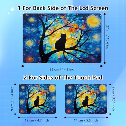Universal Laptop Skin Sticker Decal for 11.6”12" 13" 13.3" 14" 15" 15.4" 15.6" Reusable Waterproof Scratch-Scratch Resistant Protective Vinyl Laptop Notebook Skin Stickers - Cat in The Tree - color: Cat in the Tree