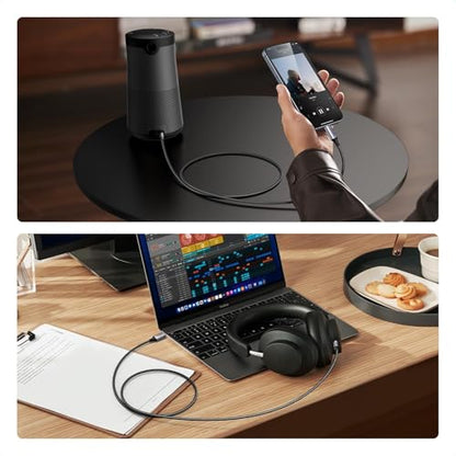 UGREEN USB C to Aux 3.5mm Car Audio Cable TRRS Male Headphone Cord 3.3FT | HiFi DAC 96KHz/24bit, Mic & In-Line Control, TRRS, Compatible with iPhone 17 16 Pro Max Galaxy S26 Pixel 10, for Car Speaker - size: 3.3FT