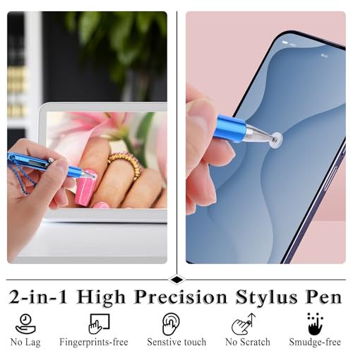 Mabor 5 Pack Stylists Pens for Touch Screens,Accurate and Sensitive Easy to Carry Stylus Pen for Cellphone All Universal Touch Screen Devices (5-Pack(Black/White/Blue/Silver/Rose Gold)