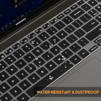 CaseBuy Keyboard Cover for 2025 2024 2023 Samsung Galaxy Book 5 4 3 2 Pro 360/360 16" 15.6", Galaxy Book 5/4 /3 Ultra|Edge 16" NP750QHA NP750XGK NP960XFG NP964XFG NP754XFG Keyboard Protector, Black - color: Black
