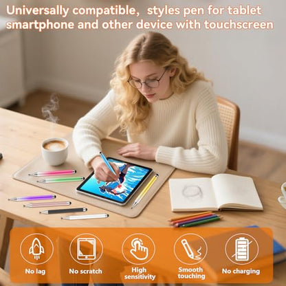 8Pcs Stylus Pen for Touchscreen,iPad,iPhone,3 in 1 Stylus Pen | High Precision & Sensitivity, Perfect for Touch Screens, iPhone/ipad/Samsung/Google/Microsoft/Android Tablets - size: 8 Packs