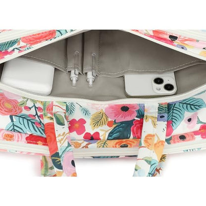 DACHEE Laptop Shoulder Bag for 15 Inch/15.6 Inch Macbook Pro - color: Garden Rose