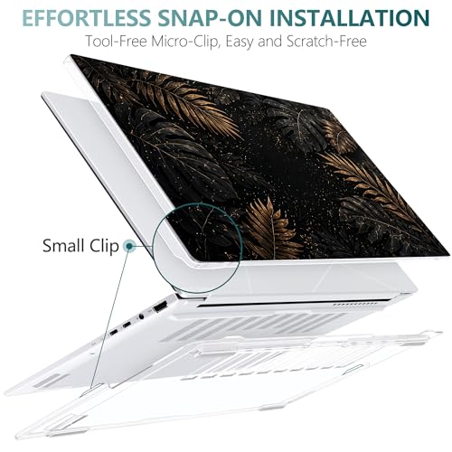 Batianda Case for ASUS Zenbook 14 OLED 2024 2025, Luxury Tropic Leaf | Model UX3405×× / UM3406××, Slim Plastic Hard Shell, Artistic Designs, Ultra-Thin Lightweight Laptop Case - color: Luxury Tropic Leaf