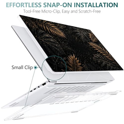 Batianda Case for ASUS Zenbook 14 OLED 2024 2025, Luxury Tropic Leaf | Model UX3405×× / UM3406××, Slim Plastic Hard Shell, Artistic Designs, Ultra-Thin Lightweight Laptop Case - color: Luxury Tropic Leaf