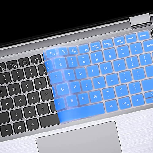 Keyboard Cover Skin for Dell Latitude 14" 7430 7420 7410, Dell Latitude 5430 5431 5420 14", Dell Latitude 7520 15.6" Dell Latitude 9000 9510 9520 9420 9430 Keyboard Protective Cover-Blue - color: Blue