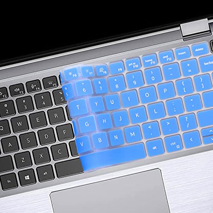 Keyboard Cover Skin for Dell Latitude 14" 7430 7420 7410, Dell Latitude 5430 5431 5420 14", Dell Latitude 7520 15.6" Dell Latitude 9000 9510 9520 9420 9430 Keyboard Protective Cover-Blue - color: Blue