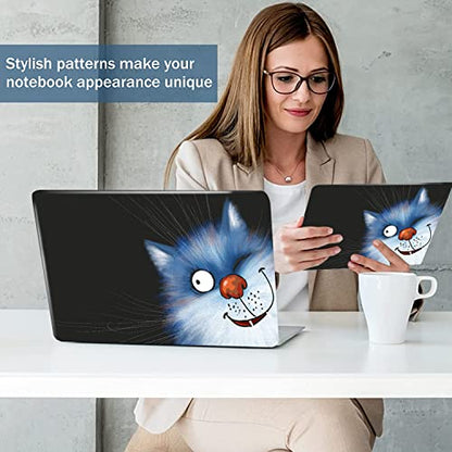 Laptop Skin Sticker Decal 15-15.6 Inches, Universal Reusable Vinyl Sticker for 12.1 13 13.3 14 15.4 Inches Netbook/Notebook PC, Waterproof & Scratch-Resistant (Lovely Winking Cat) - color: Lovely Winking Cat