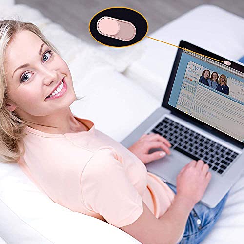CloudValley Laptop Camera Cover Slide, Metal 0.023 Inch Ultra-Thin, Pink | Webcam Cover for MacBook Pro / Air, Laptop, iMac, iPad, iPhone 8/7, PC Accessories, Privacy Web Camera Protection, 2 Pack - color: Pink-2 Pcs