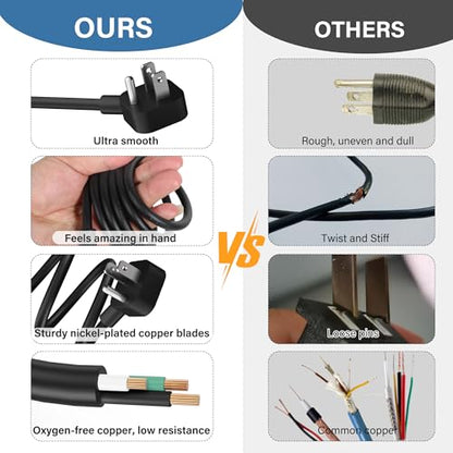 Elecan 45 Degree Angled Flat Plug Mickey Mouse Replacement Laptop Power Cord 4 Ft, Seamless 5-15P to IEC 320 C5 3-Prong Universal AC Cable for PC Notebook Printer Dell HP TV, 18AWG, ETL+ Organizer - size: 4FT, style: Angled to Straight