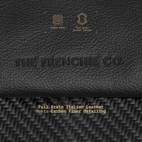 The Frenchie Co. - Work/Travel Speed Backpack - Expandable 23-30 L Laptop Pack - Anti-theft magnetic closure - Ballistic nylon body with full-grain Italian leather trim - color: Black